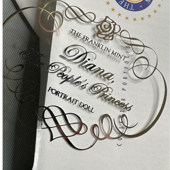 NEW the People's Princess of Wales Diana Franklin Mint Outfit Doll Clothes Dress - Picture 7 of 7